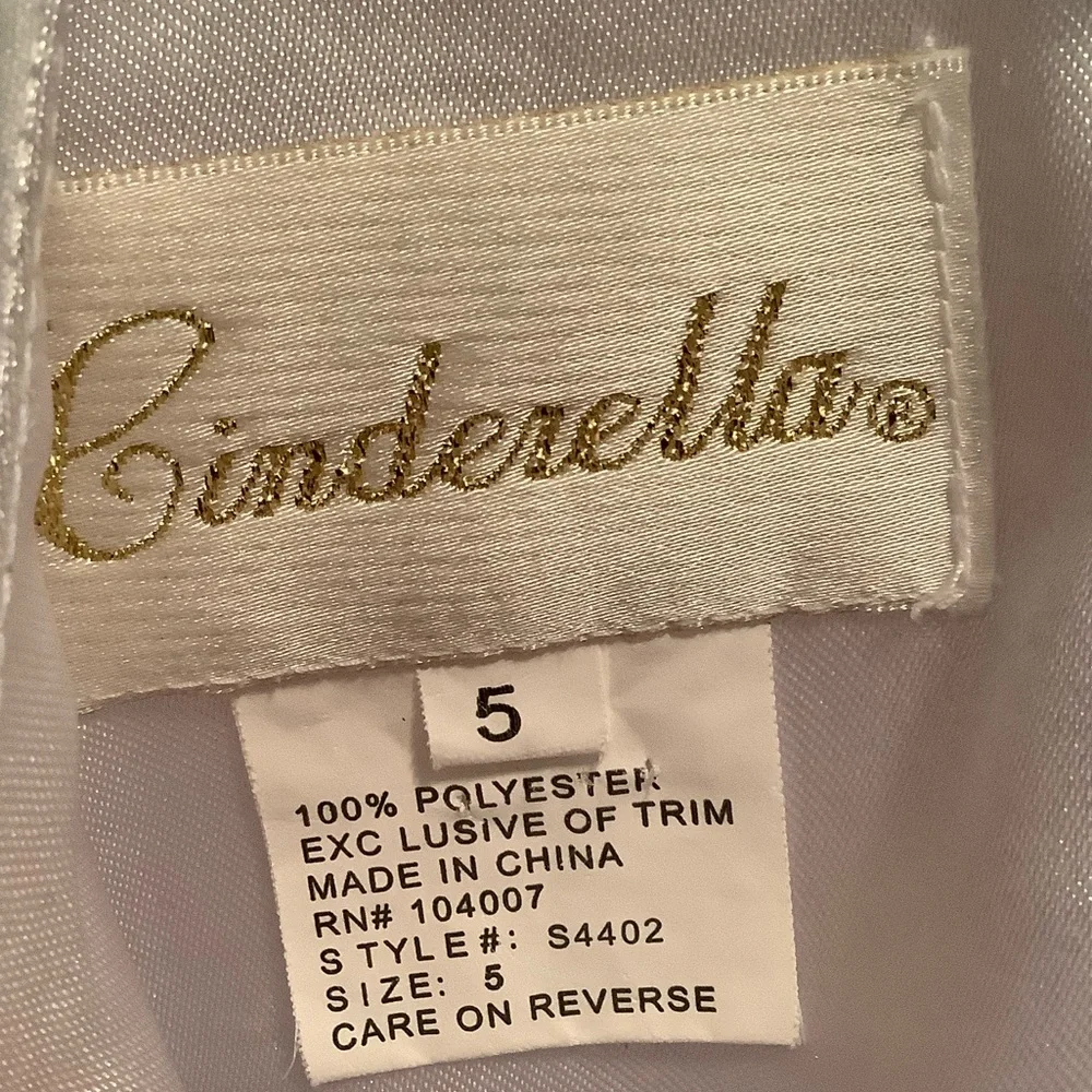 Cinderella White and Lavender Formal Dress